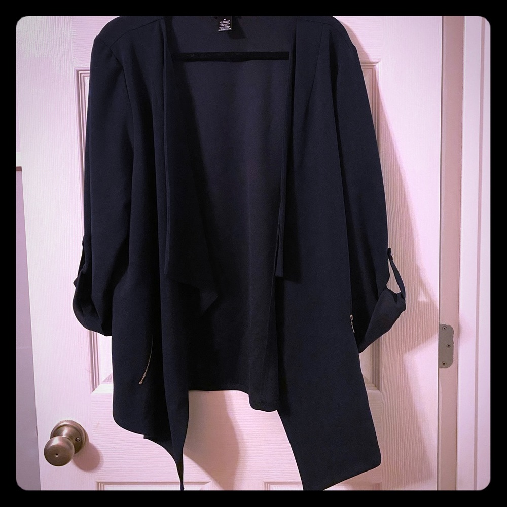 Navy Blue Loose Blazer